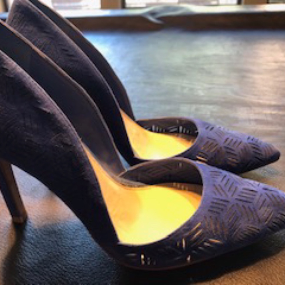 Jessica Simpson Suede Blue Violet Steliotes Shoes